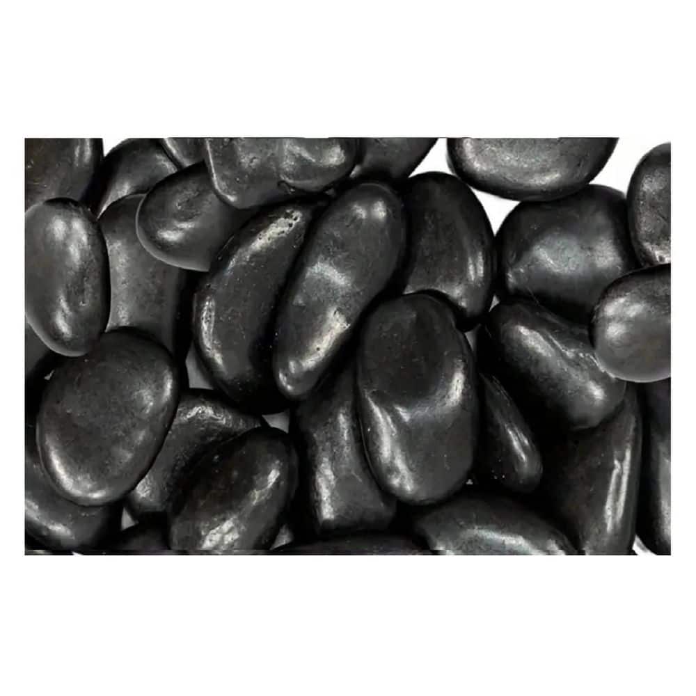 Black Decorative Landscape Rocks, 38 lbs. Garden Stone,1-3 in. Large ...