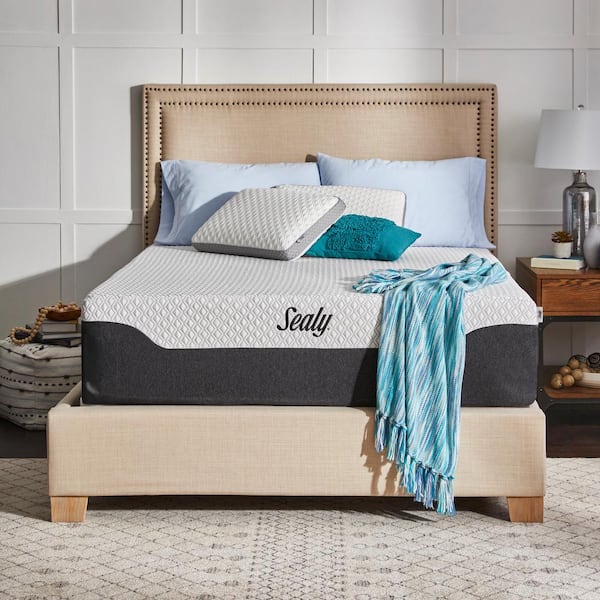 Sealy Cool and Clean 14 in. Medium Hybrid Memory Foam Innerspring King Mattress