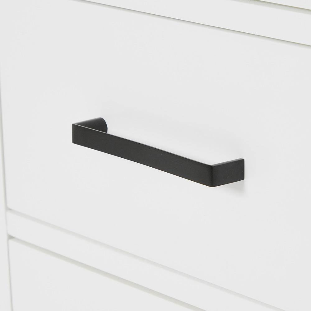 60'' White Hardwood Single Freestanding Bathroom Vanity Base