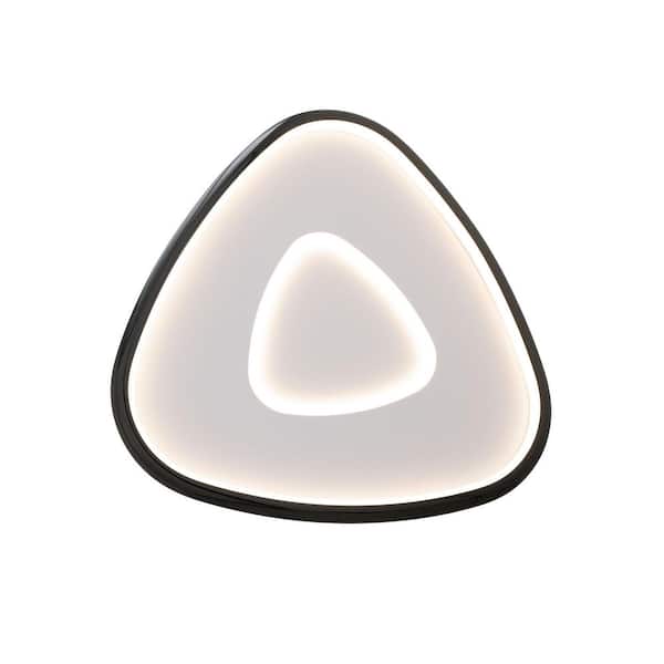 Mandala 24 in. 1-Light Black Chrome Dimmable LED Wall Sconce with Selectable 4CCT 2700K-3000K-3500K-4000K