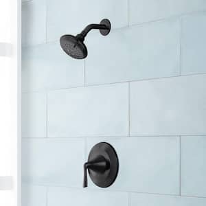 Provincetown Single Handle 3-Spray Shower Faucet 1.8 GPM with No Additional Features in. Matte Black
