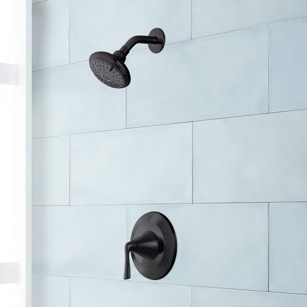 Provincetown Single Handle 3-Spray Shower Faucet 1.8 GPM in Matte Black price history on PriceWatchPro