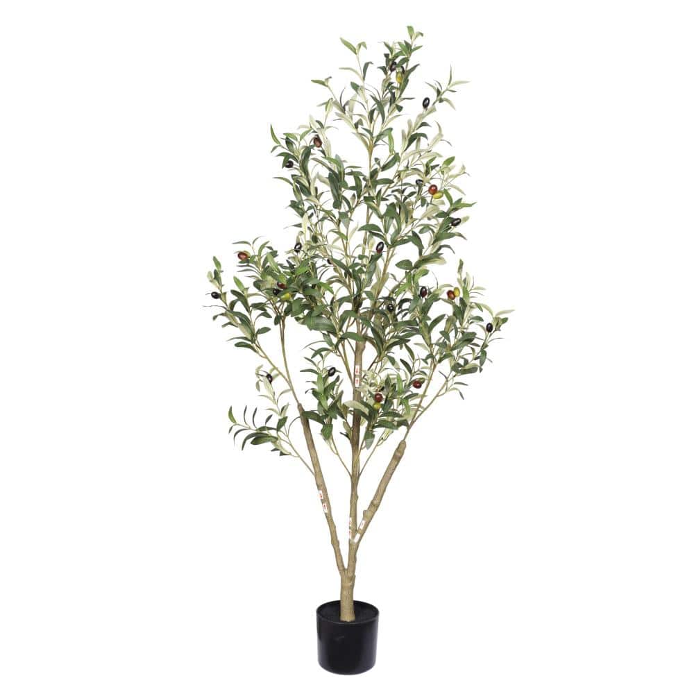 5 ft. Artificial  Olive Tree in Black Plastic Pot, 1pc/set price history on PriceWatchPro