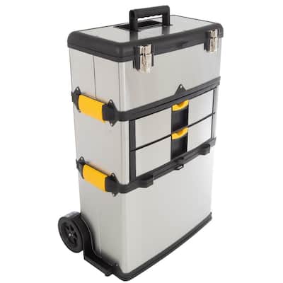 Stanley 22 in. 4-in-1 Cantilever Mobile Tool Box and 25 ft. FatMax Tape Measure