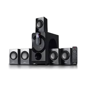 5.1-Channel Surround Sound Bluetooth Speaker System in Black