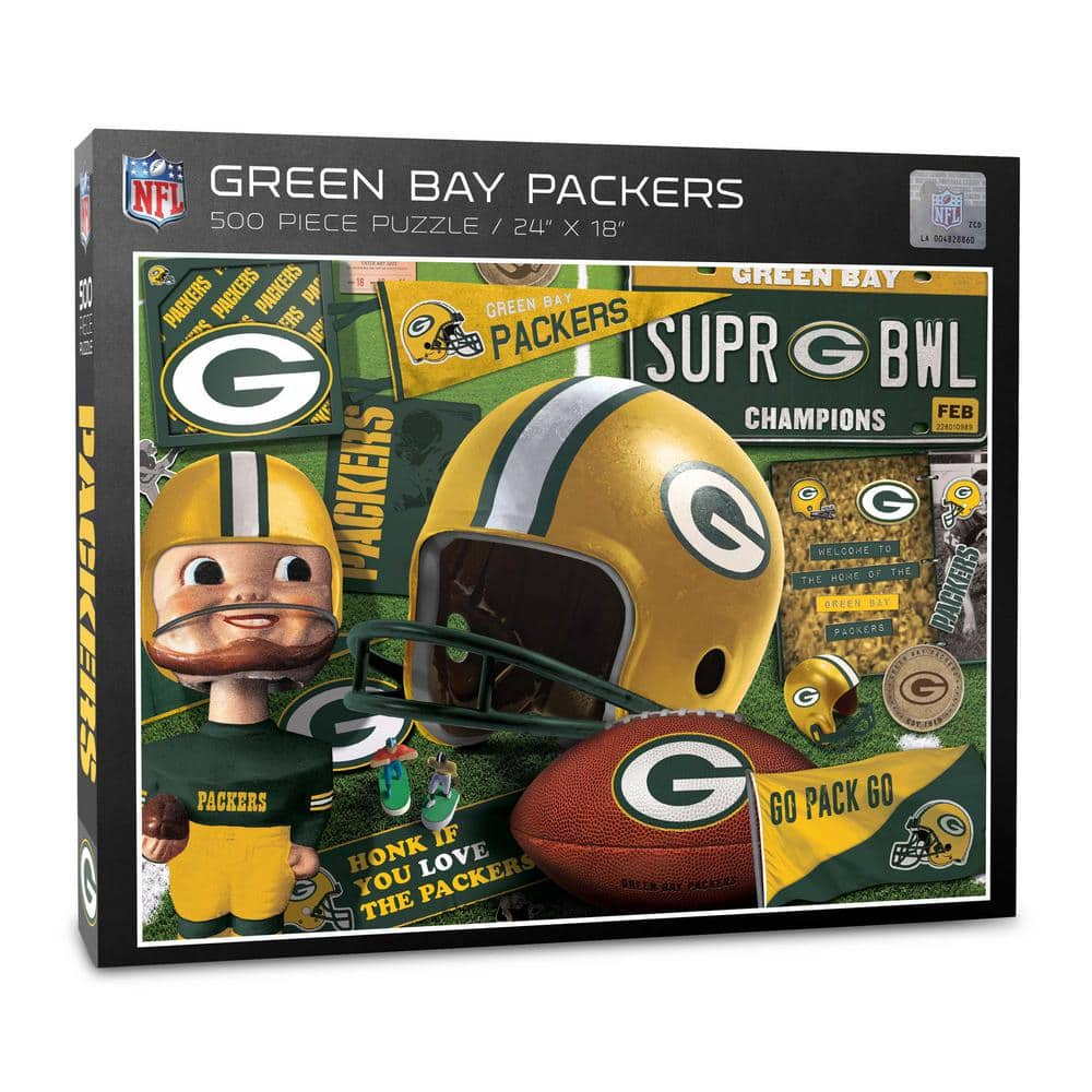 YouTheFan NFL Green Bay Packers Retro Series Puzzle (500-Pieces ...