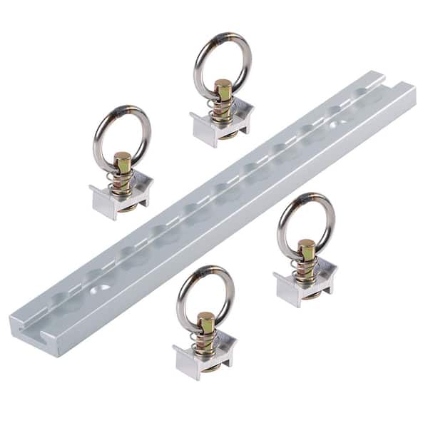 Keeper O-Track 12 in. Rail and 4-Fitting Kit