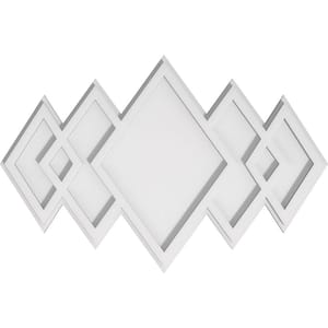 1 in. P X 22 in. W X 14-5/8 in. H Zoe Architectural Grade PVC Contemporary Ceiling Medallion