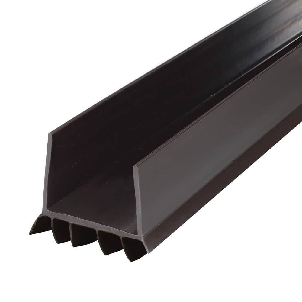 36 in. Brown Vinyl U-Shape Slide-On Under Door Seal price history on PriceWatchPro