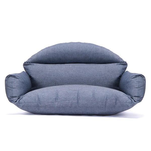 Leisuremod 47 in. x 27 in. Outdoor Swing Cushion in Charcoal