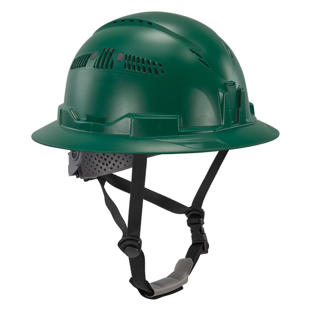 Ergodyne Skullerz Vented Full Brim Green Type 2, Class C - Safety