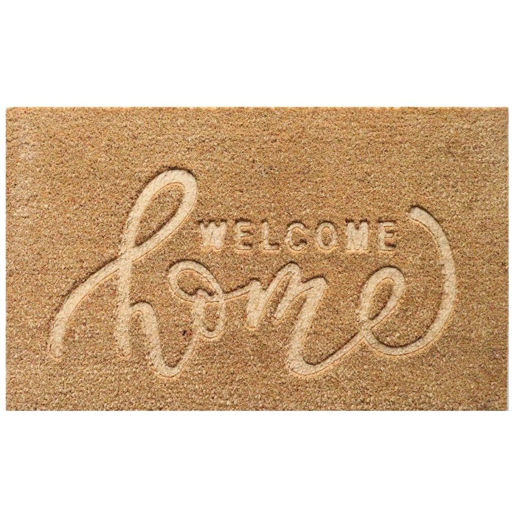 "Heavy Duty Doormat with Non Slip PVC Baking Embossed Design Floor Mat for Entryway 18x30"", Welcome Home" price history on PriceWatchPro