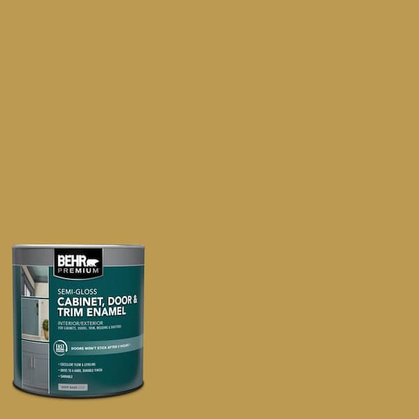 1 qt. #M320-6 Tangy Green Semi-Gloss Enamel Interior/Exterior Cabinet, Door & Trim Paint