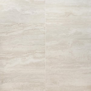 Essential Travertine Cream 11.71 in. x 23.50 in. Porcelain Floor and Wall Tile (11.62 sq. ft./Case)