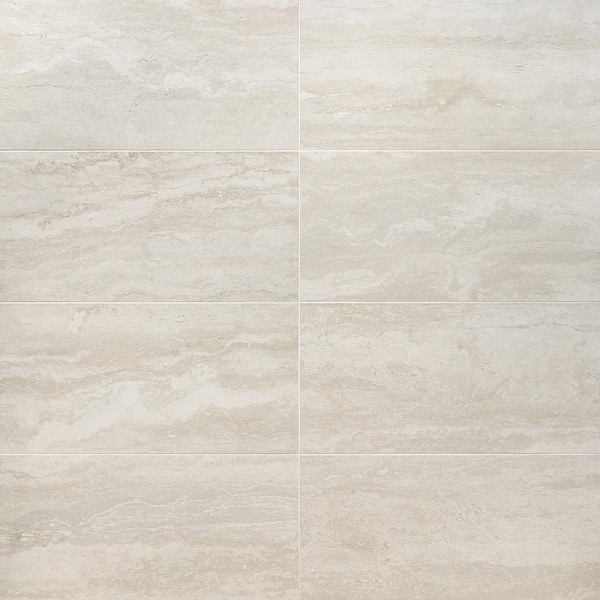 Ivy Hill Tile Essential Travertine Cream 11.71 in. x 23.50 in ...