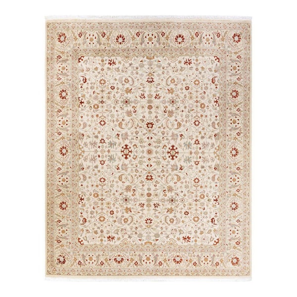 Solo Rugs Mogul One-of-a-Kind Traditional Ivory 8 ft. 1 in. x 10 ft. 3 in. Oriental Area Rug
