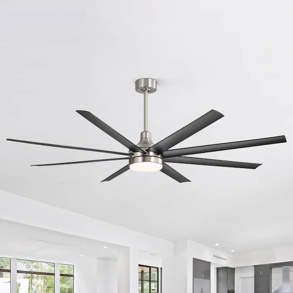 Breezary Archer 6 ft. Indoor Black-Blade Satin Nickel 120