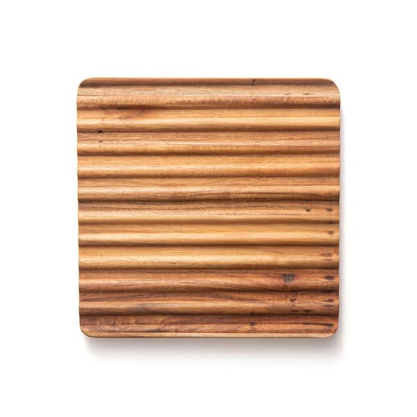 Sedona Acacia Wood Trivet, 6.5 in. x 6.5 in. x 0.5 in.