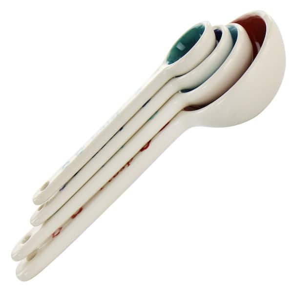Crofthouse Collection(TM) Measuring Spoons, Set of 4, Includes: 1/4 tsp, 1/2  tsp, 1 tsp, 1 tbsp, Melamine - The Fancy Frog Boutique