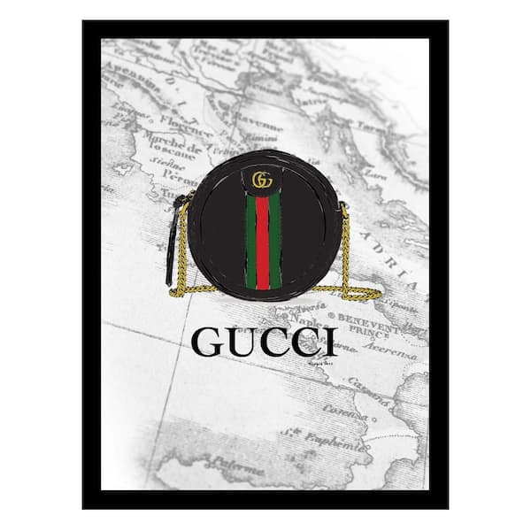 VENICE BEACH Collections Designer Handbag by Fairchild Paris 1-Piece Framed Graphic Print Abstract Poster Art Print 18 in. x 14 in.