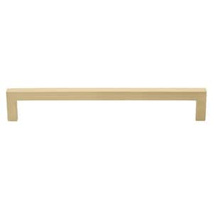 7-9/16 in. (192 mm) Center-to-Center Champagne Gold Solid Square Bar Pulls (10-Pack )