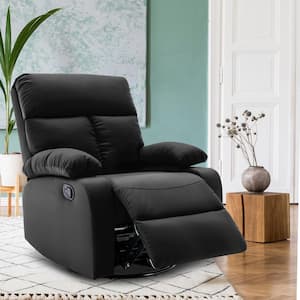 YOFE Large Light Brown Fabric Manual Recliner Chair with USB and 2-Cup  Holders, 360° Swing Massage Heated Single Sofa Chair  CamyBE-GIS00007W1521-Recliner01 - The Home Depot