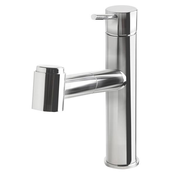 ALFI BRAND Single-Handle Pull-Out Sprayer Kitchen Faucet in Polished Stainless Steel