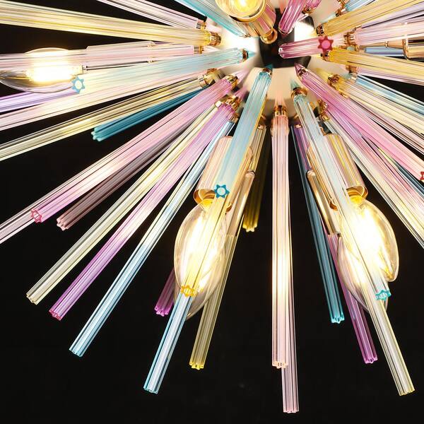 Rennnsan Evelyn 12-Light Colorful Dimmable Sputnik Sphere