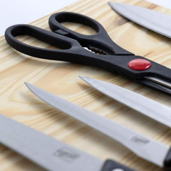 NEW】GINSU ESSENTIAL SERIES 10-PIECE KNIFE BLOCK CUTLERY SET IN