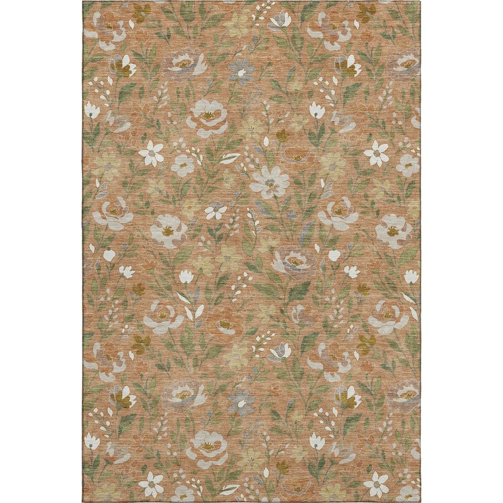Mayfield Premium Machine Washable Abstract AMF2438 Copper 9 ft. x 12 ft. Area Rug price history on PriceWatchPro