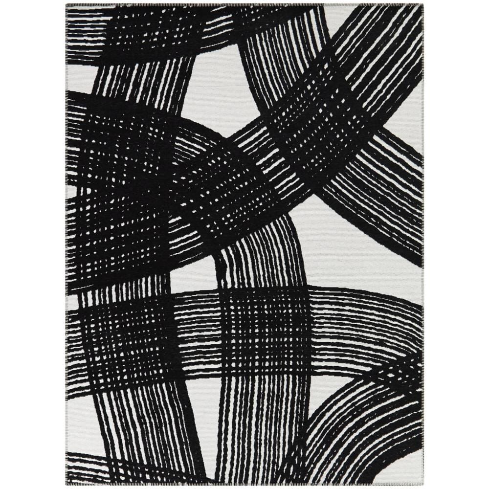 BALTA Meiselas Black 8 ft. x 10 ft. Abstract Area Rug 3122617 - The ...