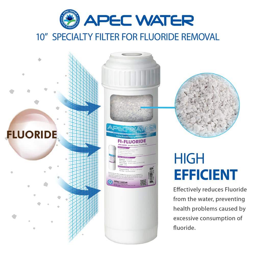 APEC 10" White Fluoride Reduction Water Filter