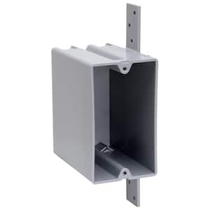 Pass & Seymour Slater New Work 1 Gang 22.5 Cu. In. Plastic Vertical Bracket Mount Deep Switch and Outlet Box
