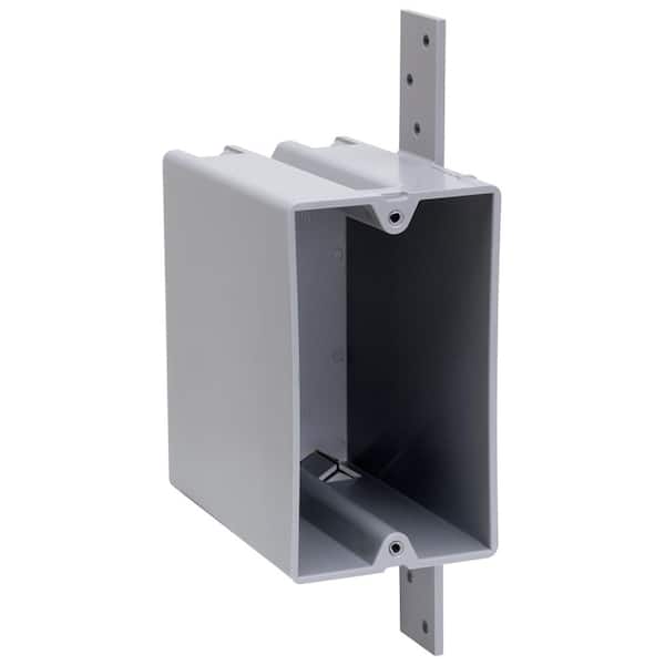 Legrand Pass & Seymour Slater New Work 1 Gang 22.5 Cu. In. Plastic Vertical Bracket Mount Deep Switch and Outlet Box