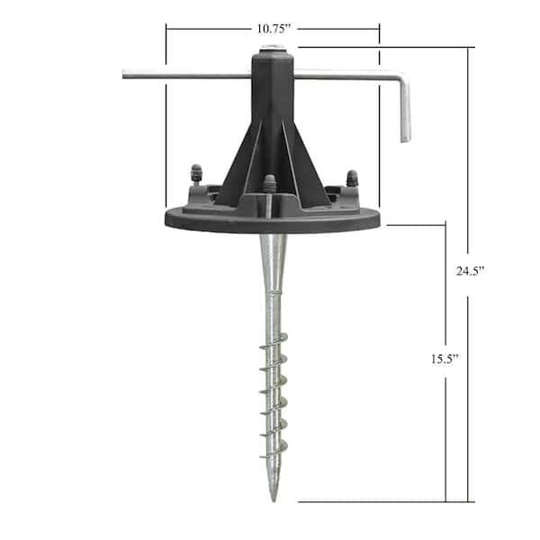 Solar Lamp Post Installation Kit with EZ-Anchor
