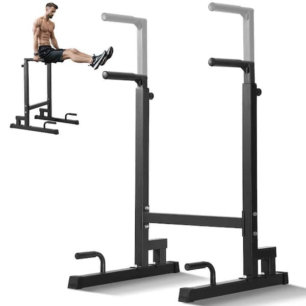 Dip Bar, 500 lbs. Capacity, Heave Duty Dip Stand Station with Adjustable Height, Fitness Workout Dip Bar Station