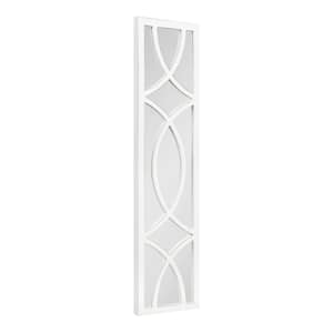 Large Rectangle White Classic Mirror (47.24 in. H x 11.73 in. W)