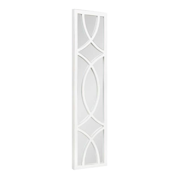 Kate and Laurel Large Rectangle White Classic Mirror (47.24 in. H x 11.73 in. W)