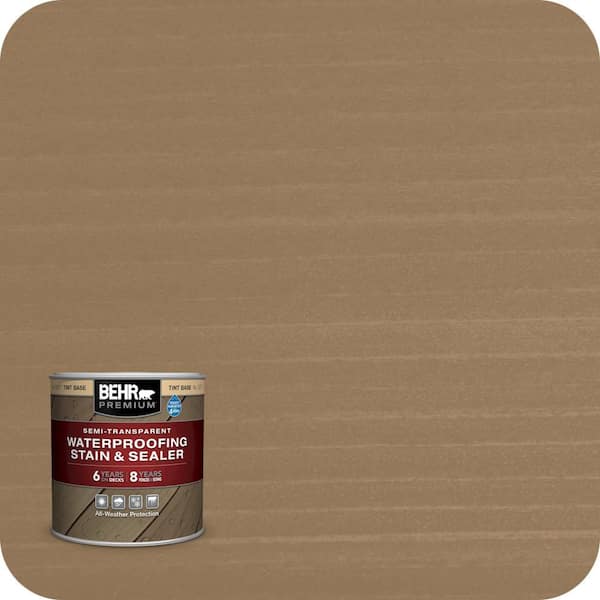 BEHR PREMIUM 8 oz. #ST-365 Cape Cod Gray Semi-Transparent Waterproofing Exterior Wood Stain and Sealer Sample