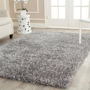 New Orleans Shag Gray 6 ft. x 9 ft. Solid Area Rug