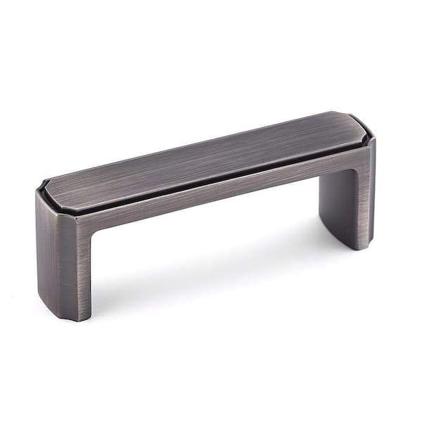Richelieu Hardware Lorraine Collection 3 in. (76 mm) Antique Nickel Transitional Cabinet Bar Pull