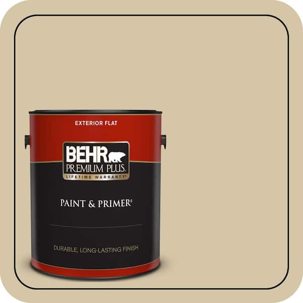 BEHR PREMIUM PLUS 1 gal. #PPF-23 Welcome Walkway Flat Exterior Paint & Primer
