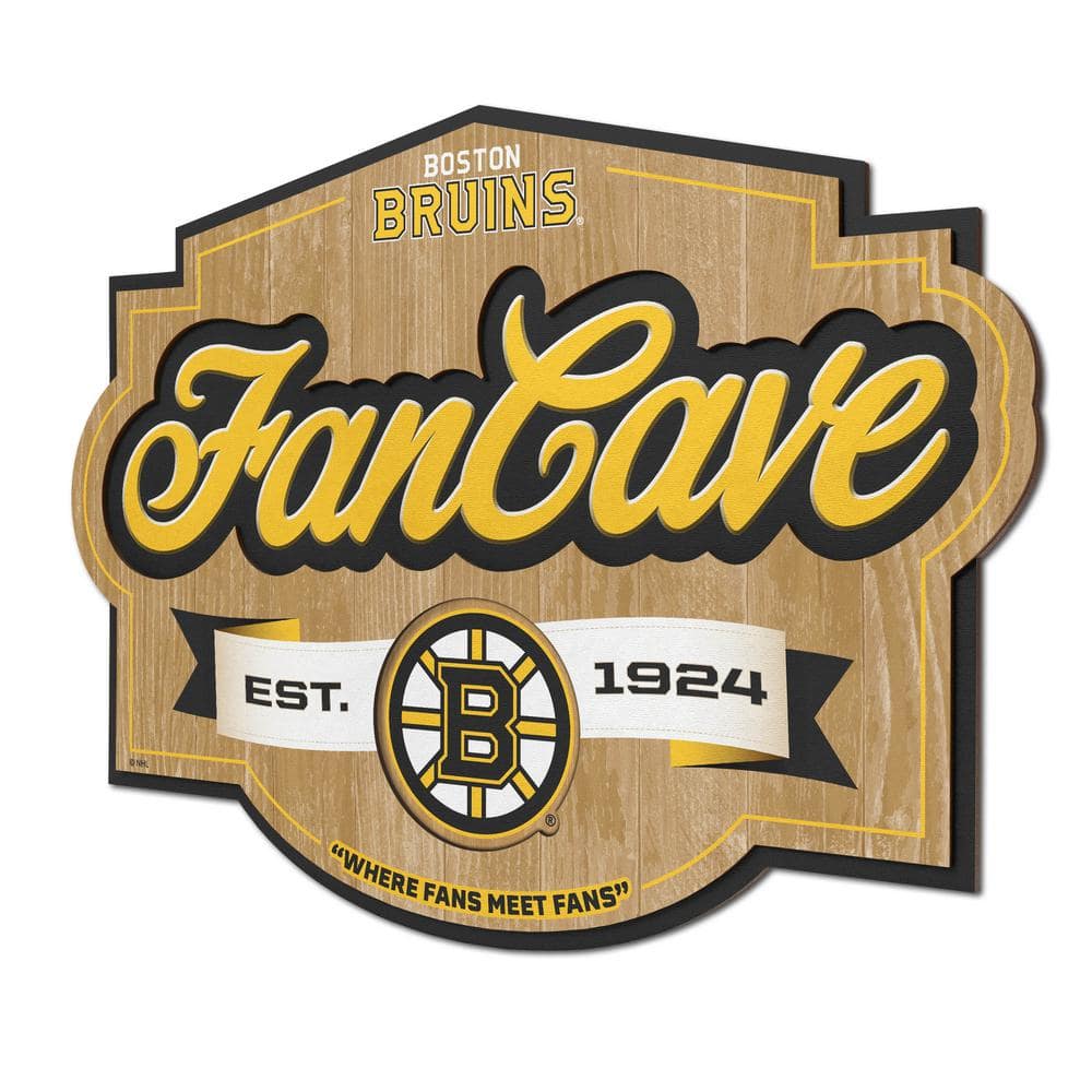 YouTheFan NHL Boston Bruins Fan Cave Decorative Sign 1903769 - The Home ...