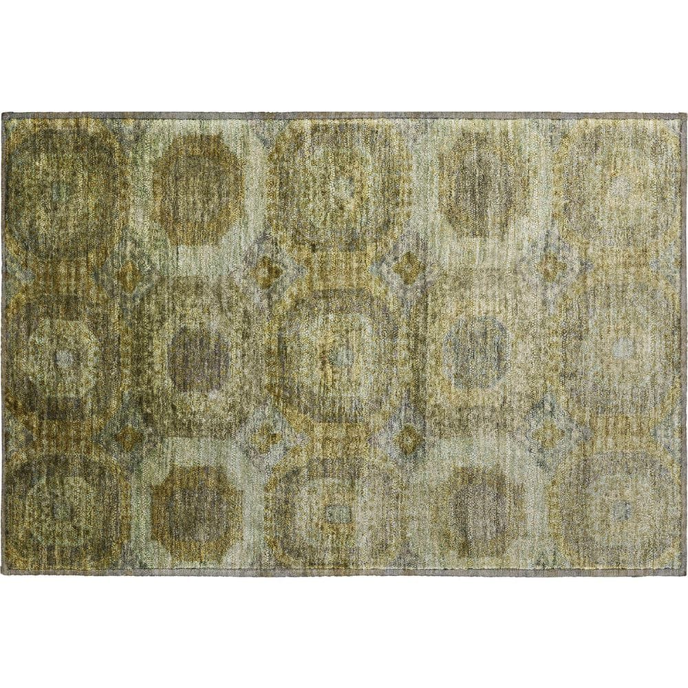 Mayfield Premium Machine Washable Abstract AMF1944 Gold 2 ft. x 3 ft. Accent Rug price history on PriceWatchPro