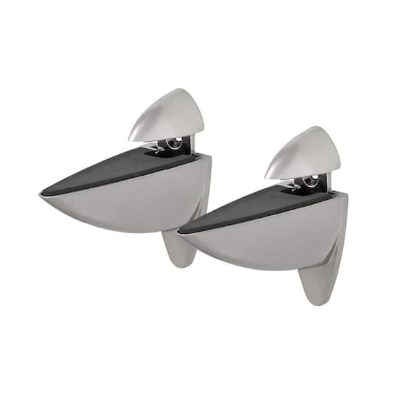ARA 0.24 in.-1 in. Stainless Adjustable Shelf Bracket (2-Pack)