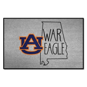 Auburn Tigers Southern Style Gray 1.5 ft. x 2.5 ft. Starter Area Rug