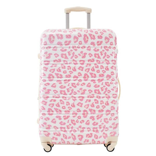 3-Piece Pink Hardside Spinner Luggage Set (20/24/28), Modern Pink