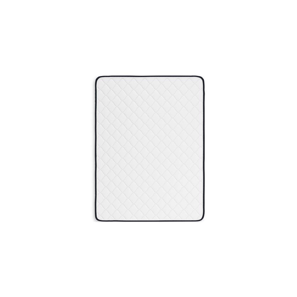 Full Size White Firm Foam Mattress with Quilted Cover