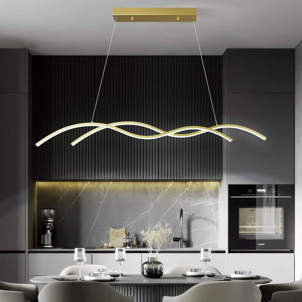 ZHLWIN Modern 2 light Gold Chandelier Dimmable Led Chandeliers