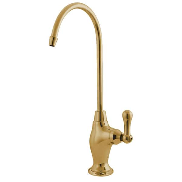 Restoration 1-Handle Water Dispenser Faucet for Water Filteration System in Polished Brass